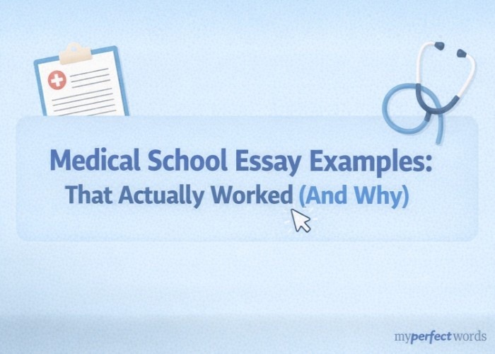 Medical School Essay Examples