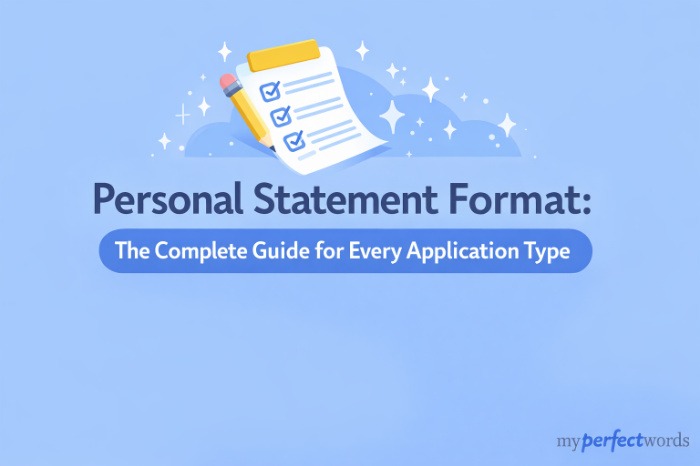 Personal Statement Format